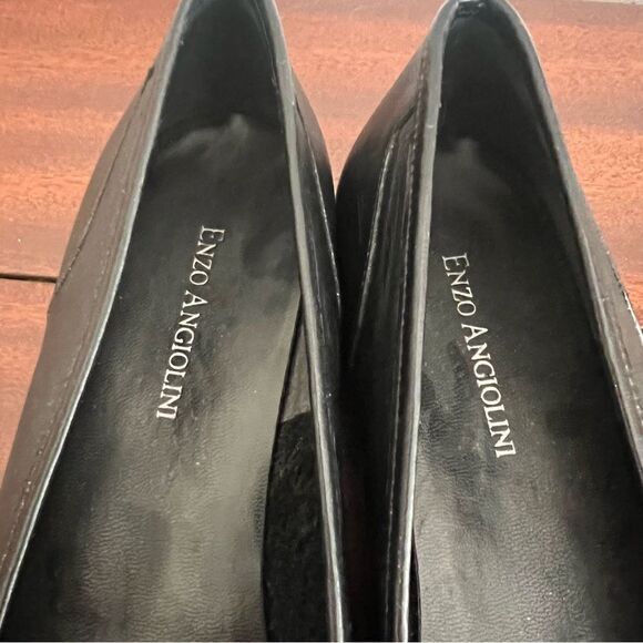 Enzo Angiolini Black Leather Loafers. Size 8 Narrow. Great Used Condition! - Picture 8 of 10